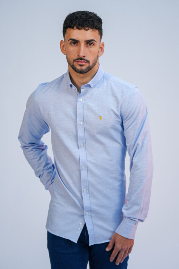 Men's sky bluie oxford shirt - slim fit