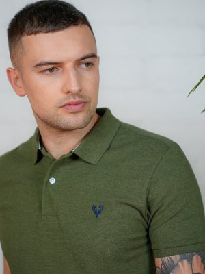 Khaki green polo shirt - Scott Ellis Marco Polo