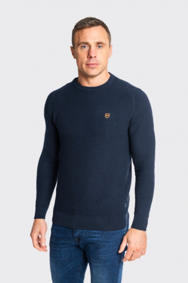 XV Kings Orkney Admiral Navy Crew Knit