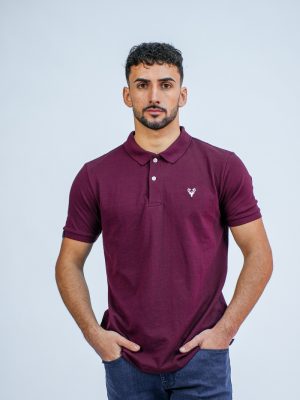 Scott Ellis Marco Burgundy Polo T-Shirt