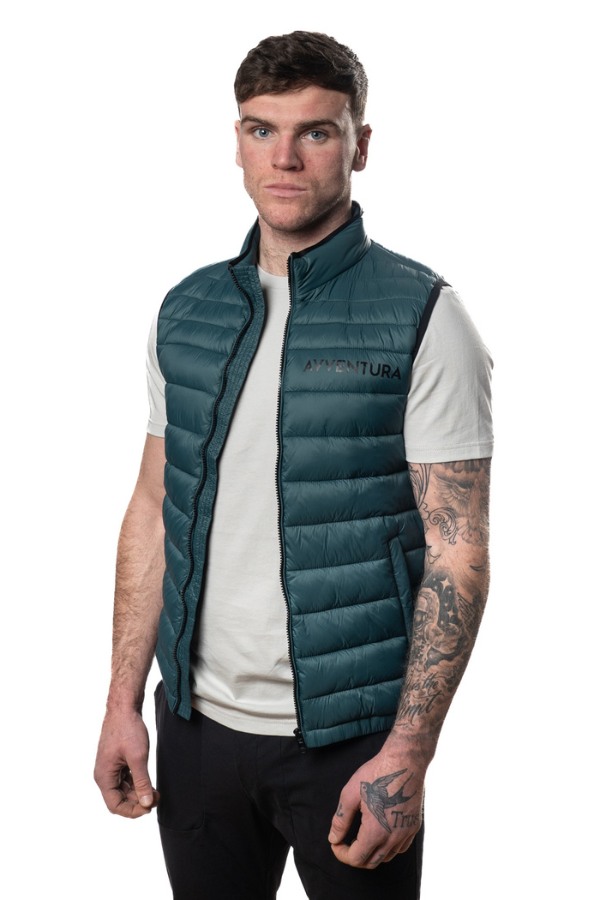 Avventura Verde Acqua Quilted Gilet