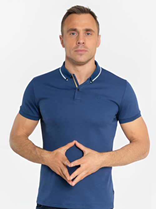 XV Kings Burnham Deep Ocean Polo Shirt - Tommy Bowe T-Shirt