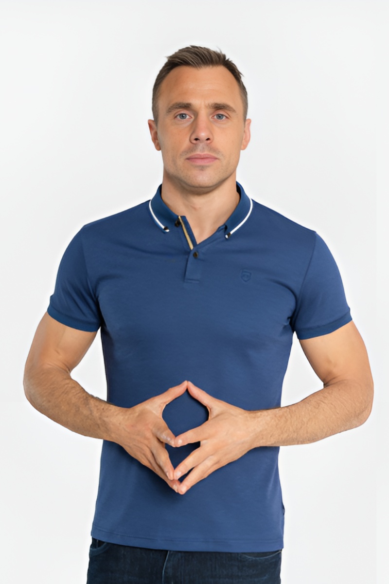 XV Kings Burnham Deep Ocean Polo Shirt - Tommy Bowe T-Shirt