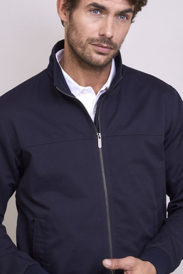 Men's Navy zip through jackets