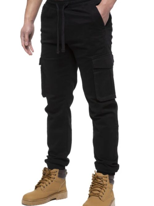 Black combat pants