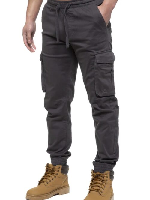 Grey Combat Trousers for Men
