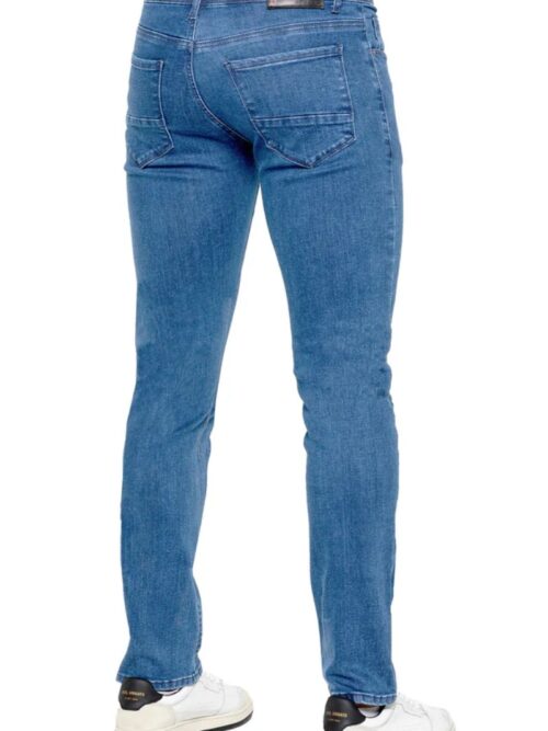 Light stone wash denim jeans