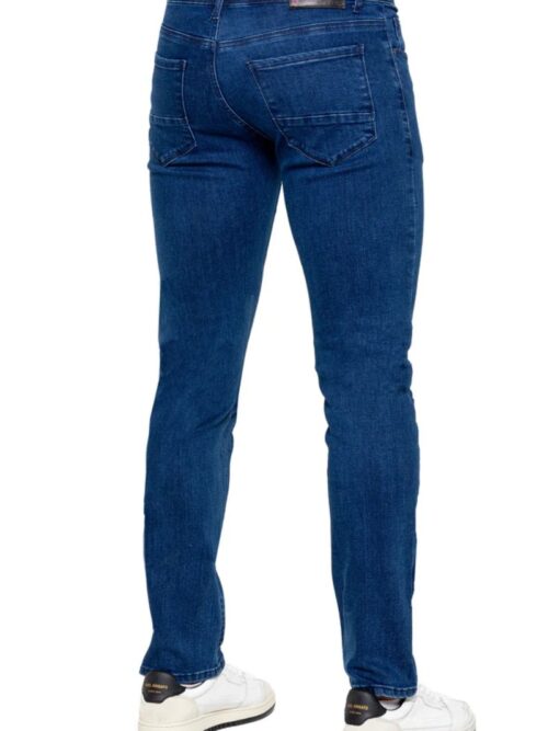 Medium wash 5 pocket denim jean