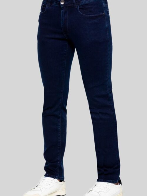 Eto Straight Leg Jeans | Navy Blue