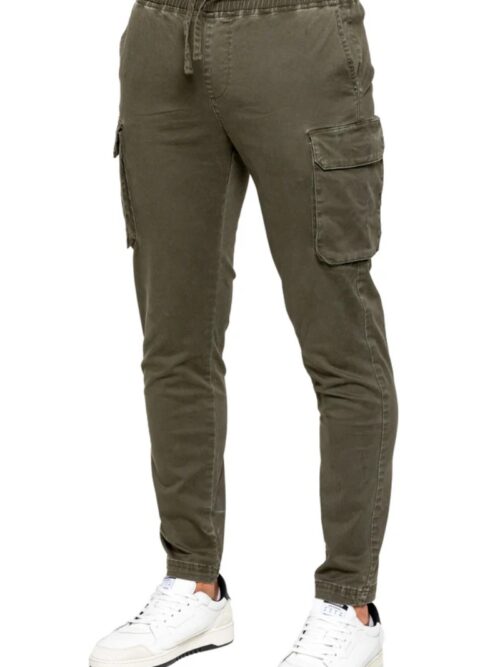 Men’s Slim Stretch Khaki Cargo Pants