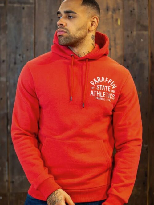 Paraffin Athletics Varsity Hoodie Lollipop Red