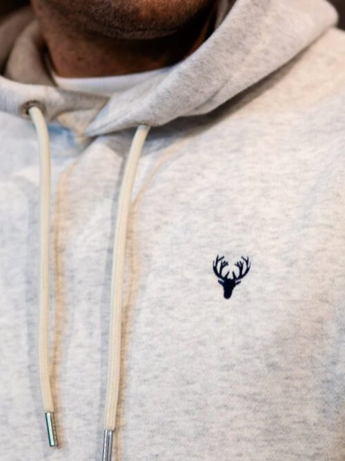 Embroidered Scott Ellis logo on Hooded top