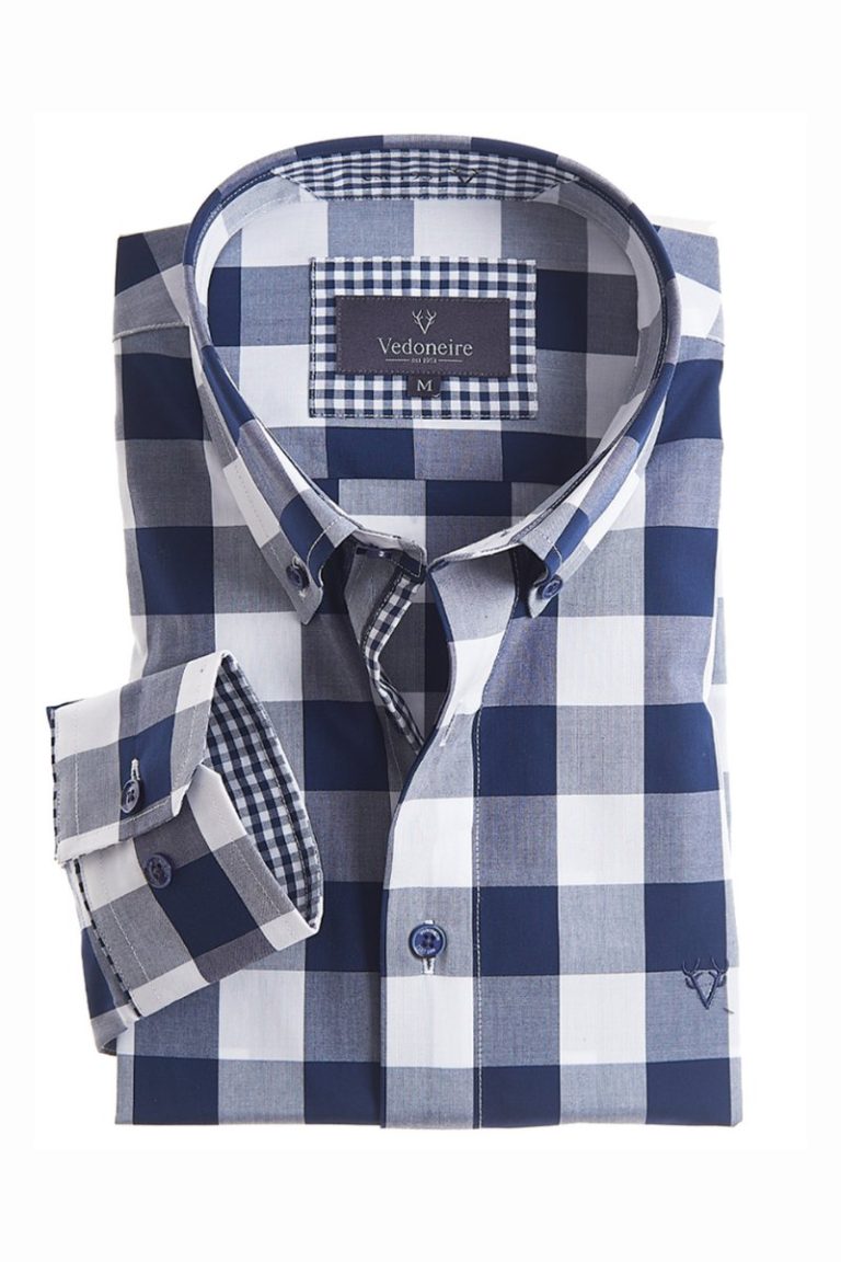 Vedoneire Men's Classic Button Down Long Sleeve | Bader