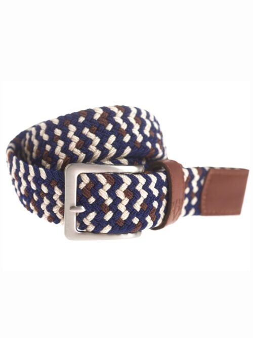 Vedoneire Mens Stretch Braided Belt Multi