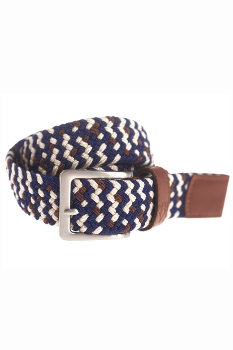 Vedoneire Mens Stretch Braided Belt Multi