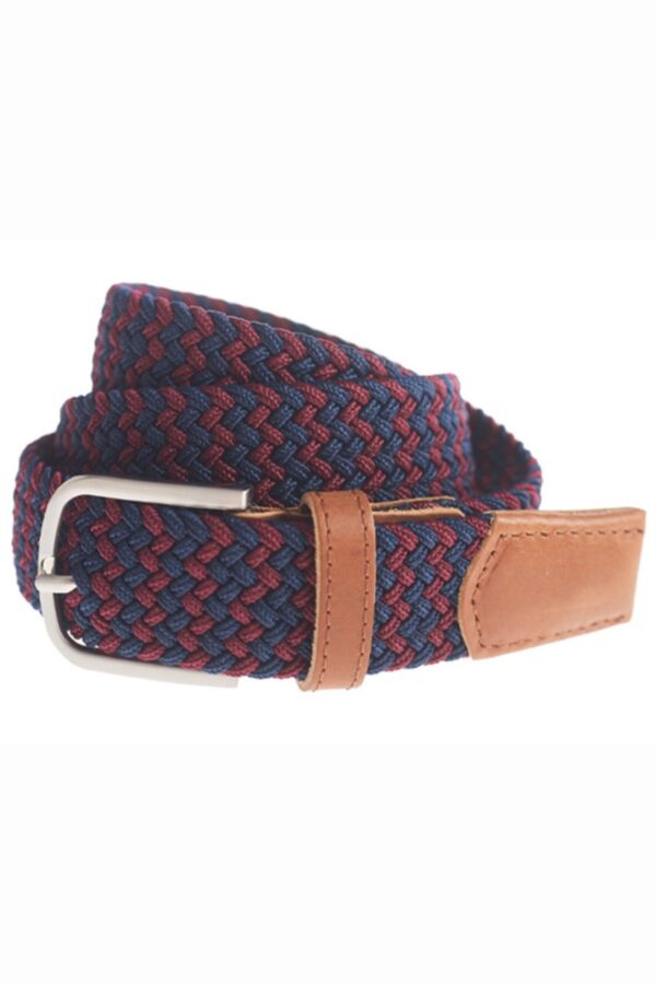 Vedoneire Mens Stretch Braided Belt | Red