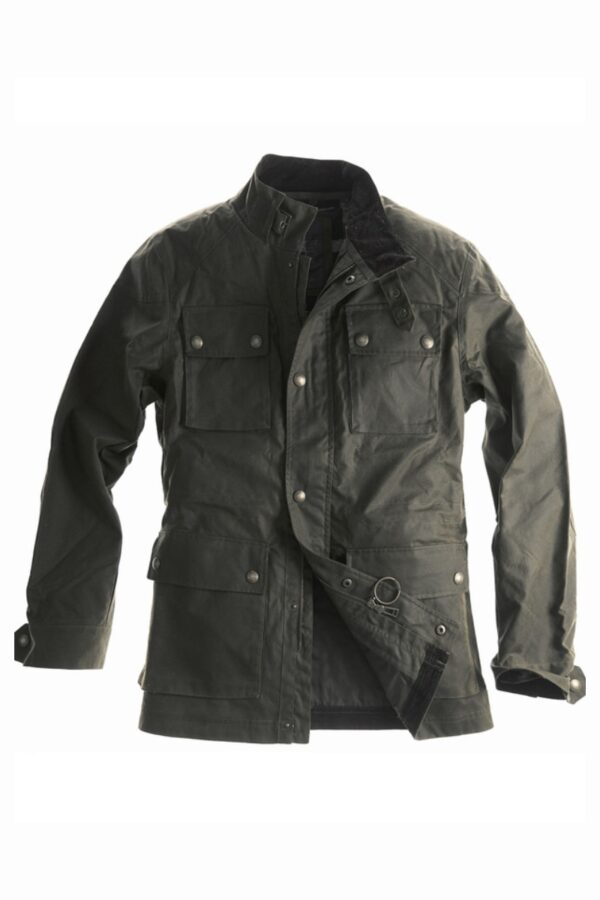 Green casual wax jacket | country style menswear
