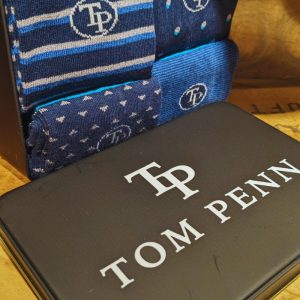 Tom Penn Socks 4 Pack Gift Box | Blues
