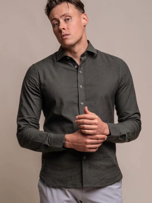 Cavani Jordi Long Sleeve Shirt | Olive