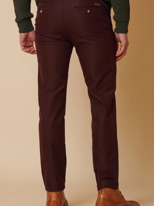 Burgundy Chino Pants