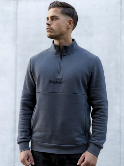 Supremebeing Generation 1/4 Zip Sweatshirt | Grey