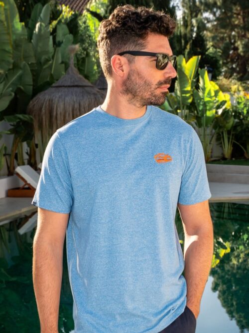 Paraffin Jack Core Tee | Blue Marl