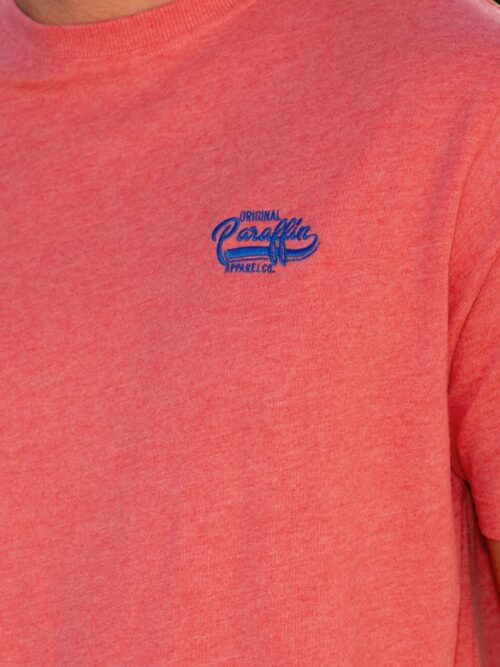Paraffin Deal Tee in Coral Red