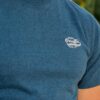 Paraffin T-shirt in Teal | Round Neck Embroidered Tee