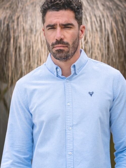 100% Premium Cotton Oxford Shirt Sky Blue