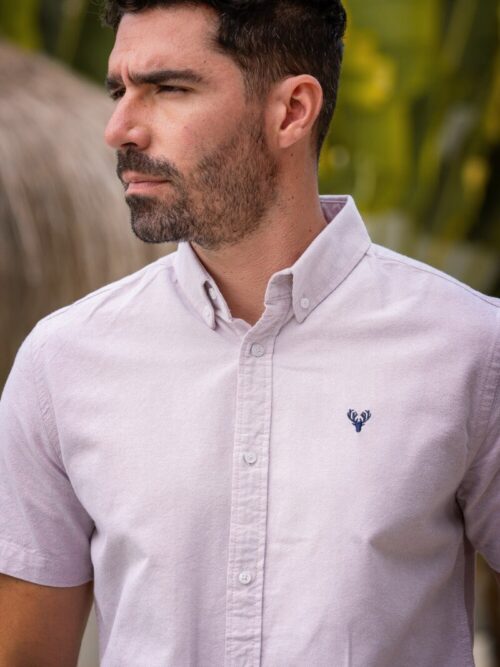 Scott Ellis Carter Short Sleeve Shirt | Light Pink