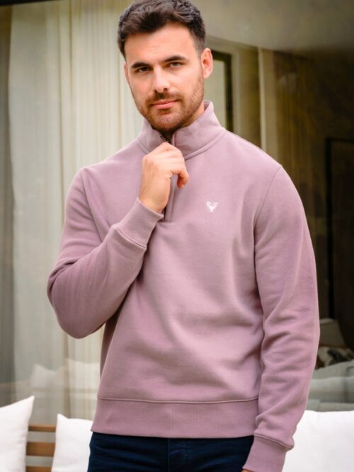 Scott Ellis Chandler 1/4 Zip | Mauve