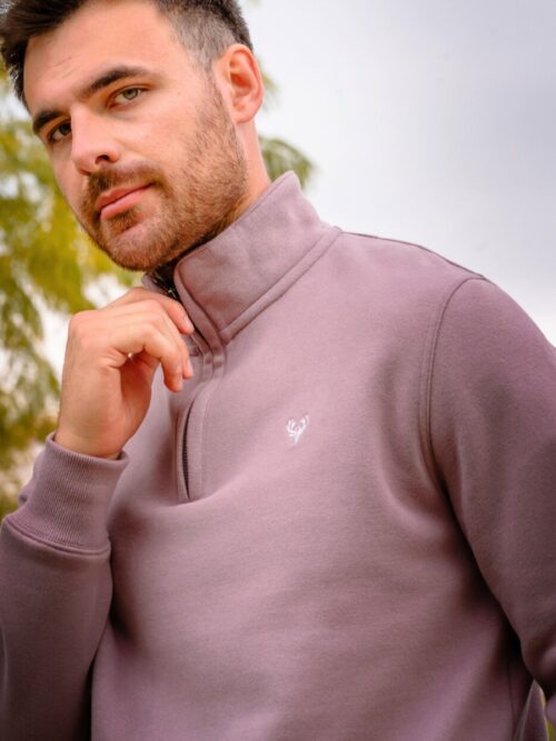 Premium men's sweatshirt in Mauve
