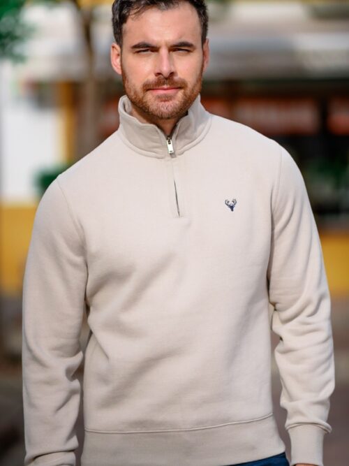 Scott Ellis Chandler 1/4 Zip | Stone