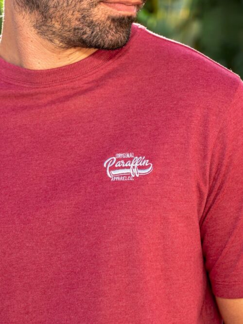 Classic cotton t-shirt in Berry Red | Paraffin Clothing