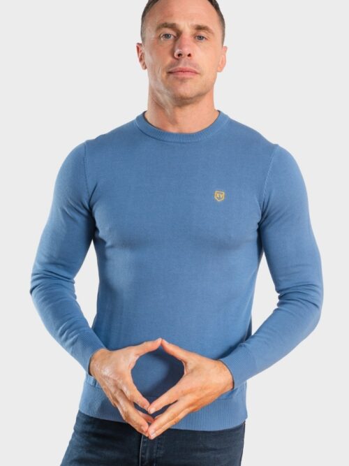 XV Kings Dawson Classic Round Neck Knit | Blue