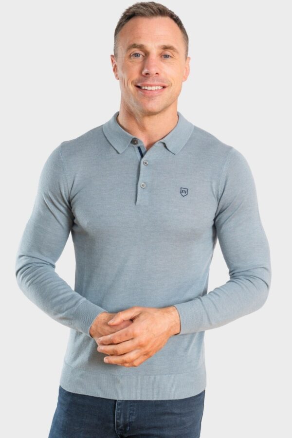 XV Kings Galactus Long Sleeve Polo Sky Haze