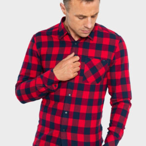 XV Kings WU Long Sleeve Check Shirt | Blood Red