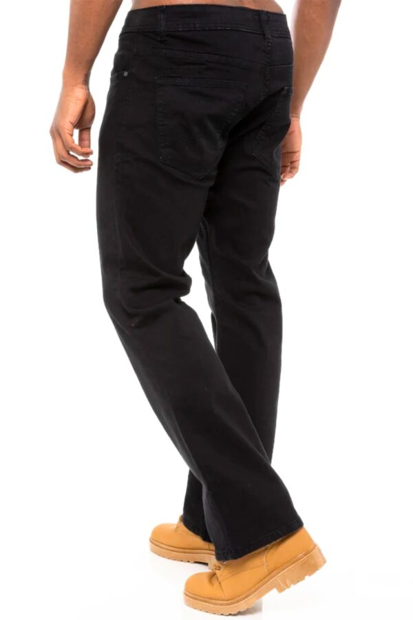 5 Pocket Black Bootcut Denims
