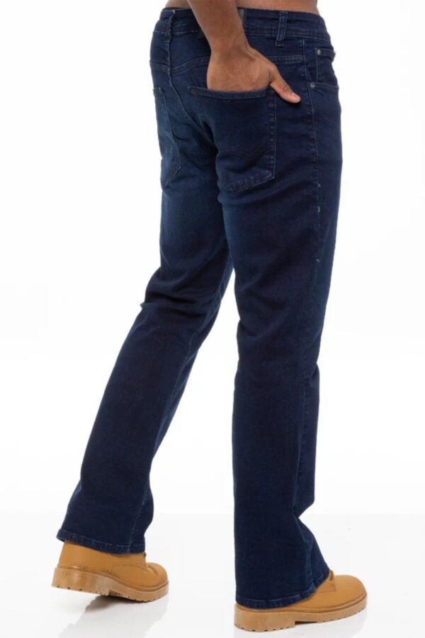 Enzo 5 Pocket Bootcut Jeans Indigo Wash