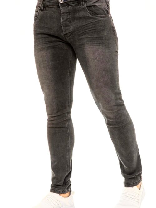 Eto Navy Hyper Stretch Slim Jeans | Grey