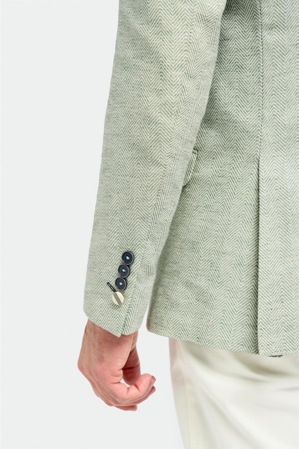 Tailored fitting sage blazer