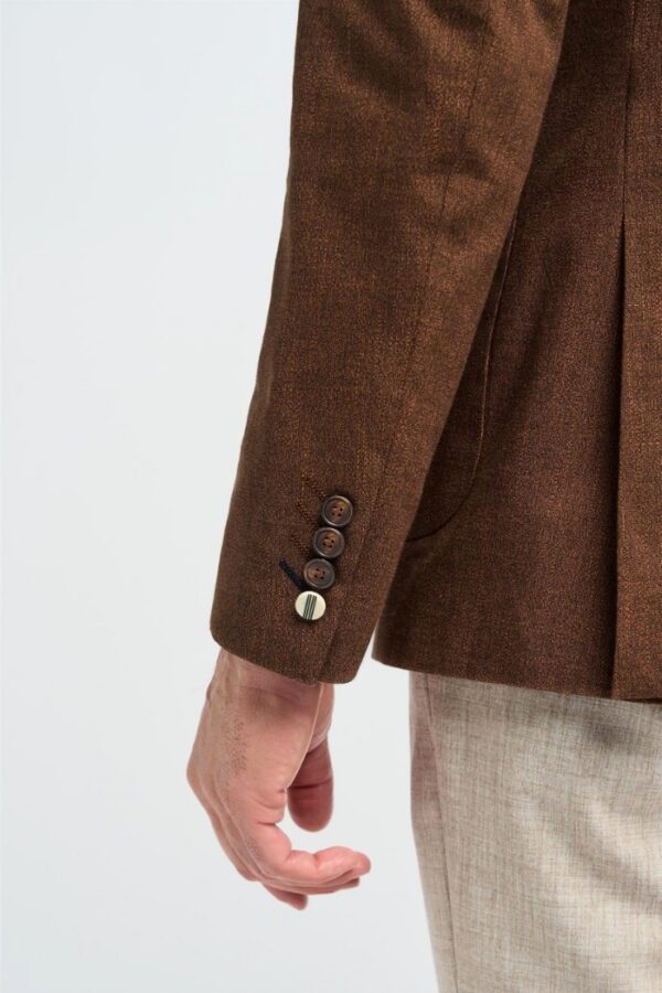 Sleeve and Cuff Detail on Rust Blazer