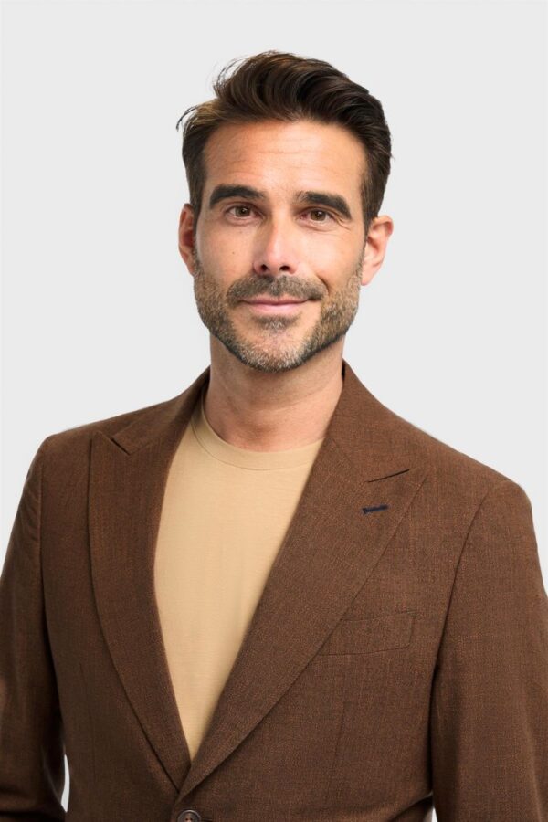 Casual mens outfit, tee and blazer