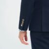 4 Button Sleeve on Navy Suit