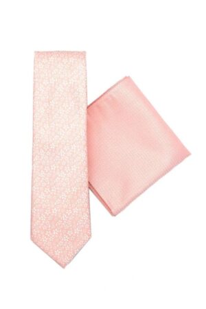 LA Smith Floral Tie and Hank Set | Peach Set262