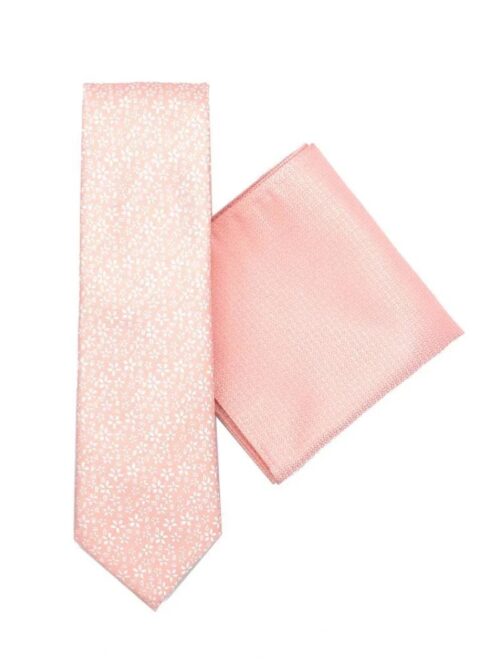 LA Smith Floral Tie and Hank Set | Peach Set262