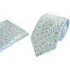 LA Smith Floral Tie and Hank Set Turquoise Set9/4