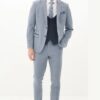 Marc Darcy Bromley Sky Navy Waistcoat