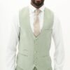 Marc Darcy Finley Tailored Waistcoat | Moss Green