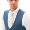 Classic Mens Suiting from Marc Darcy | Teal Blue Waistcoat